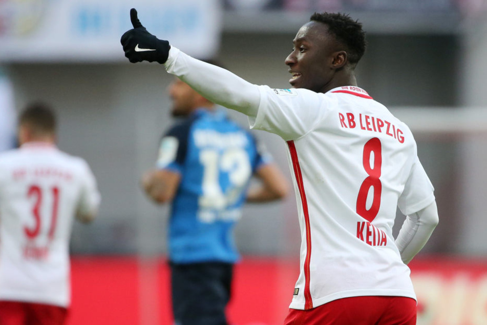 Leipzigs Mittelfeldwirbler Naby Keita hat sich das Ziel gesetzt, einmal in die Fußstapfen von Messi und Ronaldo zu treten.