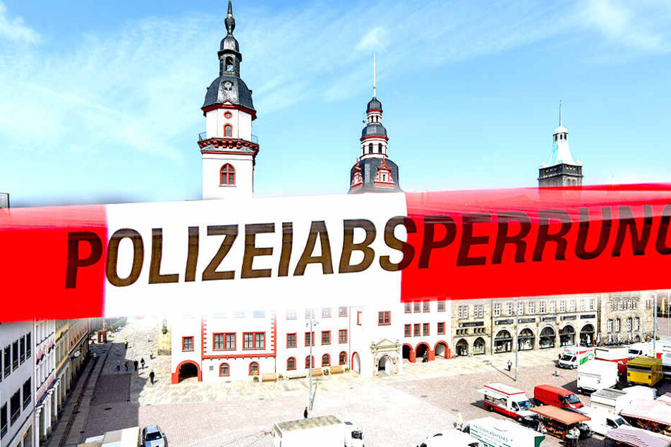Das Areal am Chemnitzer Marktplatz wurde geräumt.