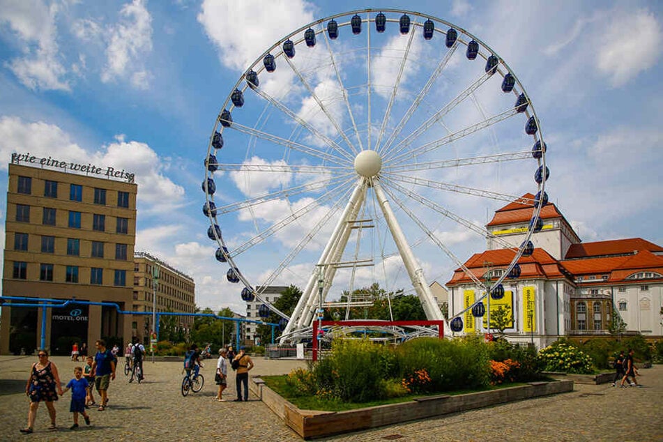 Das "Wheel of Vision" bleibt bis Mitte Oktober auf dem Postplatz.