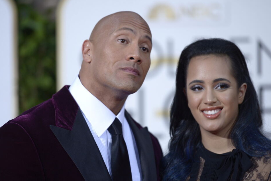 Dwayne Johnson mit seiner Tochter Simone.