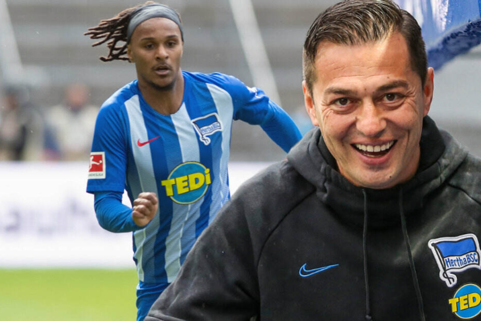 Ex-Herthaner Valentino Lazaro (l) traut Ante Covic (r) bei Hertha BSC die Wende zu.