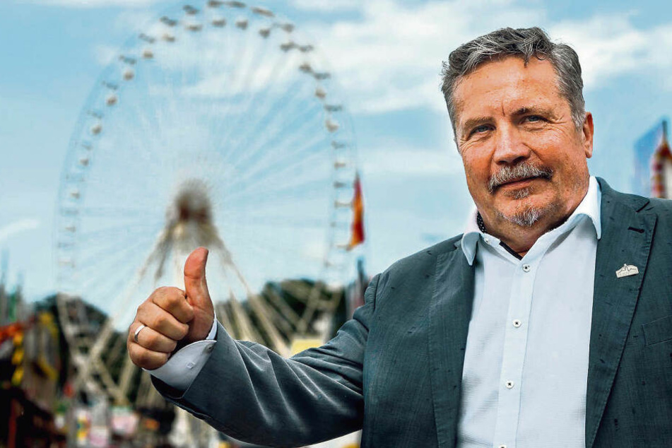 Tritt als Zugpferd für die Freie Wählergemeinschaft "Wir für unsere Stadt/Liste Sport" an: Annabergs OB Rolf Schmidt (59).
