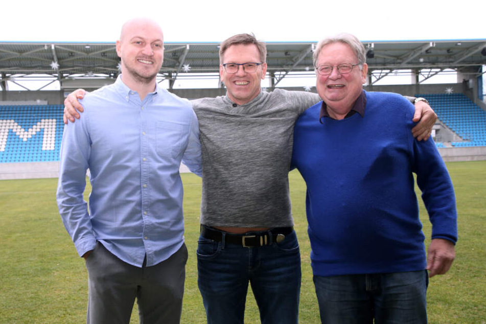 Verbreiteten gute Laune: Armin Causevic, Uwe Hildebrandt und Michael Reichardt (v.l.).