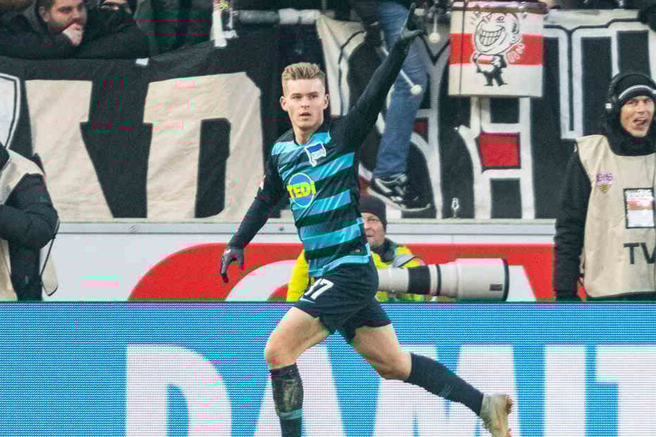 Da war noch alles in Ordnung: Maximilian Mittelstädt traf für Hertha zum zwischenzeitlichen 1:0.