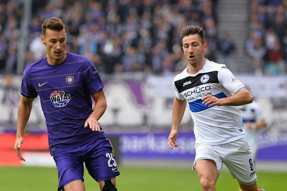 Andraz Sporar (r.) durfte auswärts schon wieder ran.