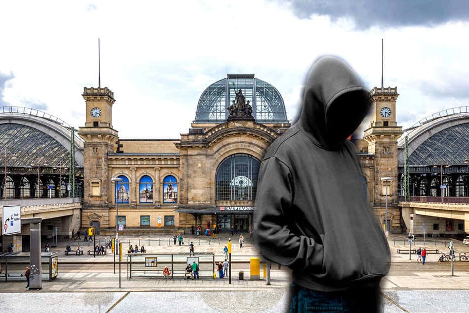 Am Dresdner Hauptbahnhof stoppte die Polizei einen Kapuzenmann. (Symbolbild)