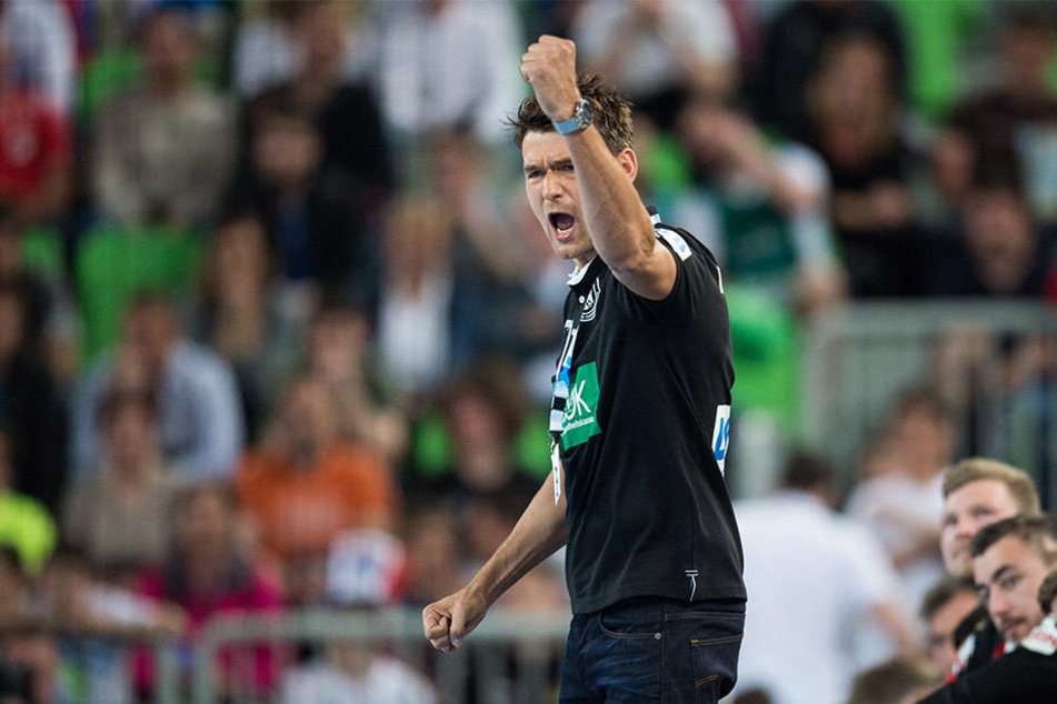 Christian Prokop, der noch bis Sommer Trainer beim SC DHfK Leipzig ist, feierte mit der Nationalmannschaft den ersten Pflichtspielsieg.