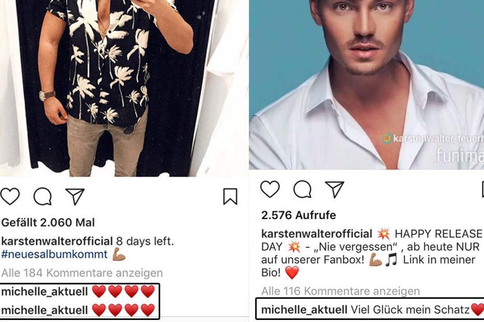 Eindeutige Kommentare, die Michelle hinterlässt.
