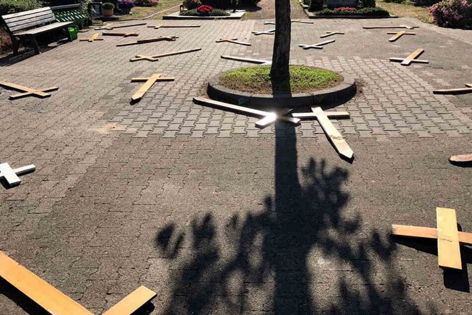 Die Verwüstung war am Montagmorgen entdeckt worden.