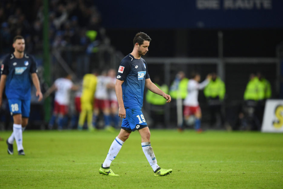 Ende Gelände: TSG-Mann Mark Uth nach der 0:3-Pleite auf dem Platz.