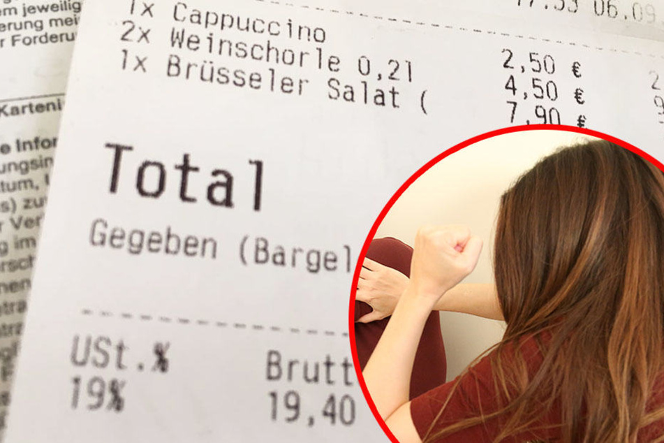 Weil sie ihre Rechnung nicht bezahlen konnte, ging die Frau auf die Mitarbeiterin des Lokals los! (Symbolbild)