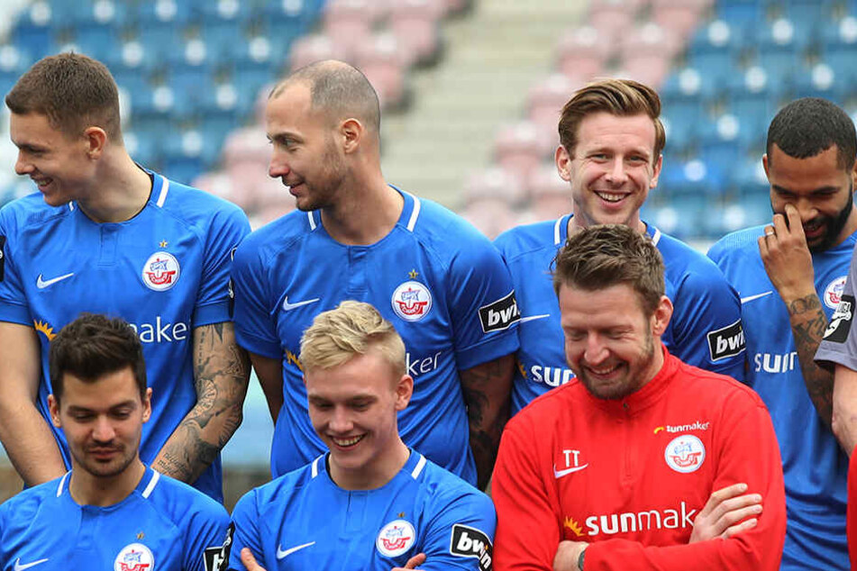 Viele dieser Gesichter wird man in der kommenden Saison nicht mehr im Trikot vom FC Hansa Rostock sehen.