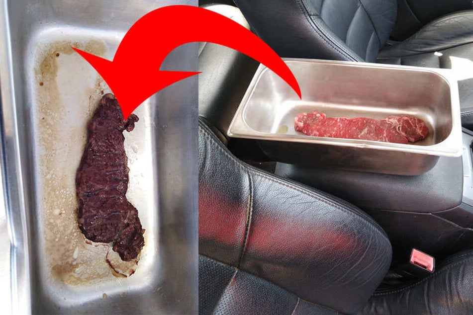 Nach fünf Stunden war das Steak durchgebraten.