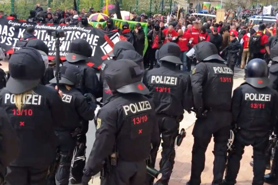Schon vor drei Jahren kam es in Plauen zu Krawallen am 1. Mai.
