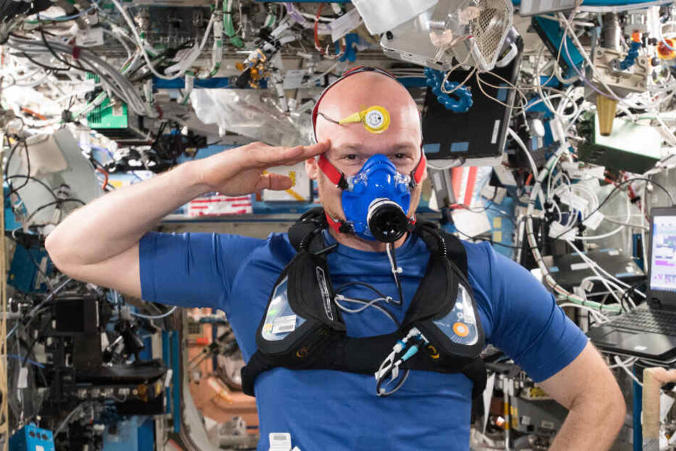 Alexander Gerst während seiner Mission auf der ISS.