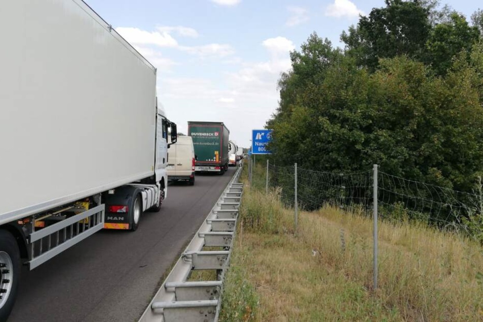Kurz vor der Abfahrt Naunhof hatte es am Donnerstagnachmittag gekracht.
