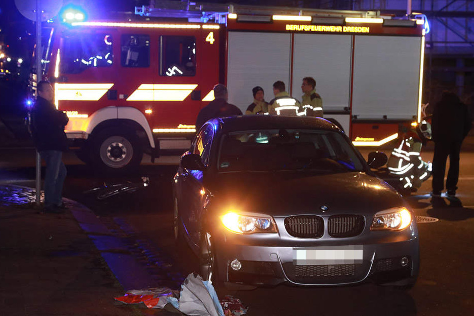 Ein BMW-Fahrer erfasste in Dresden -Löbtau einen Radler.