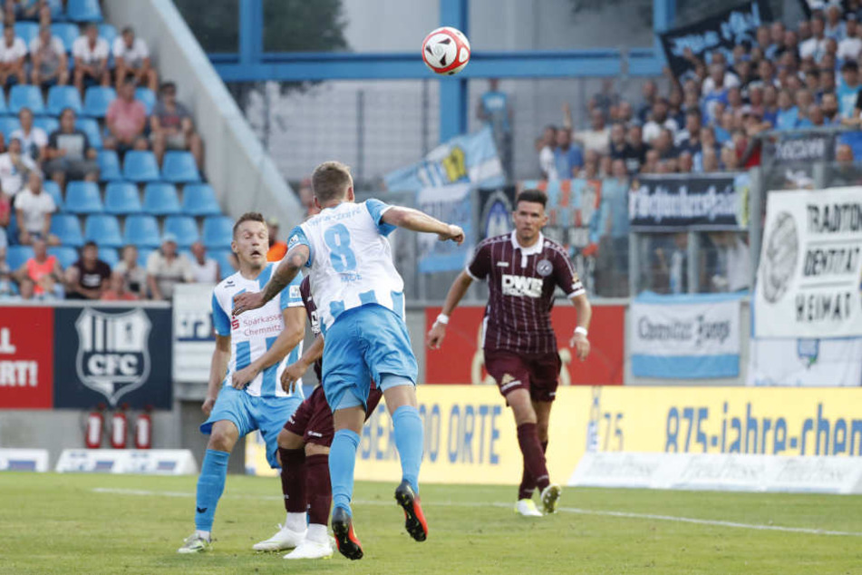 Paul Milde köpfte das erlösende 2:0 gegen den BFC Dynamo.