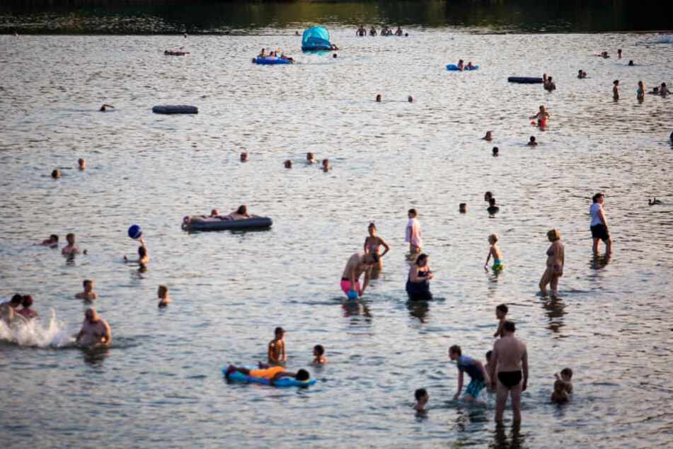 Der Badesee Ehmetsklinge Anfang August: Am Samstag wurde hie rein Toter geborgen.