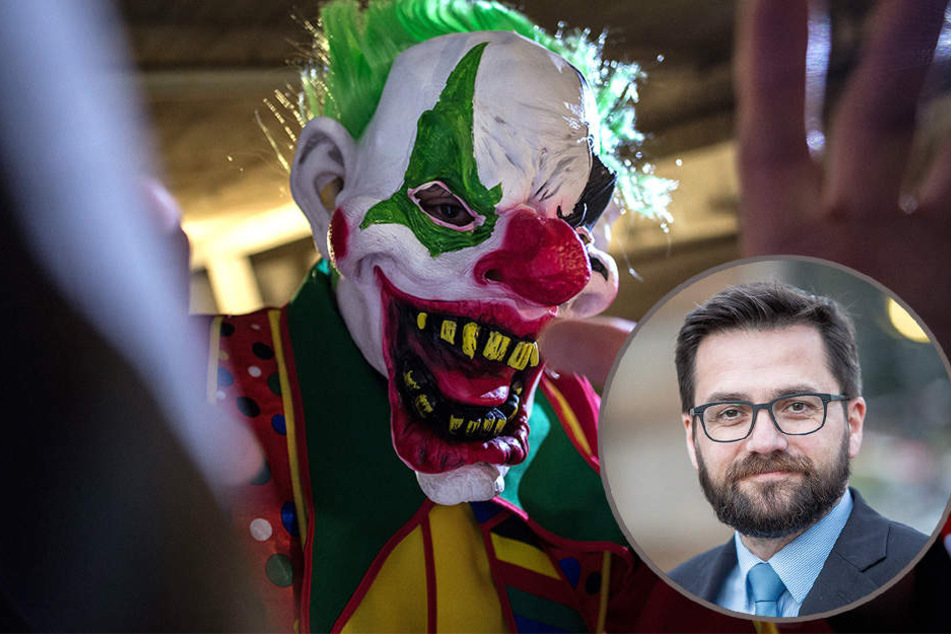 Nordrhein-Westfalens Justizminister droht Horror-Clowns mit bis zu einem Jahr Gefängnis.
