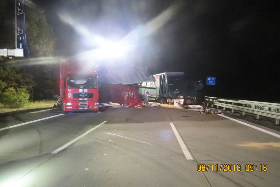 Schwerer Unfall auf der A2 bei Schopsdorf.