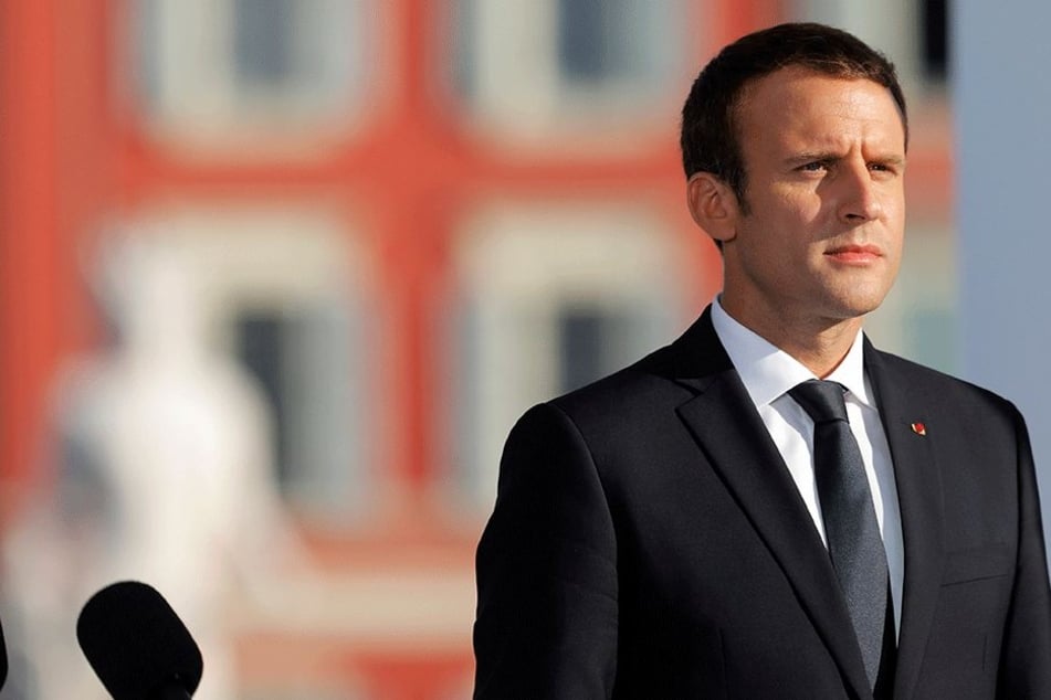 Der französische Präsident Emmanuel Macron nimmt am 14. Juli in Nizza an einer Gedenkfeier anlässlich des ersten Jahrestags des Anschlags von Nizza teil. Am 14. Juli 2016 waren dort 86 Menschen ermordet worden.