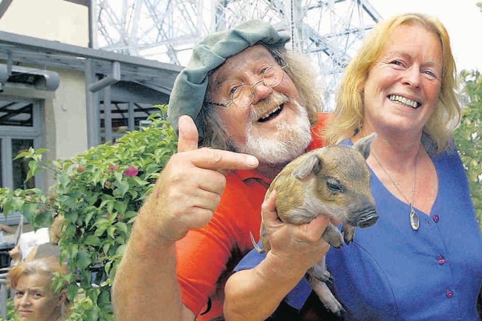 2006: Jochen Schalk mit seiner Sylvia Freifrau von Gravenreuth. Sie lebten
zwar getrennt, blieben aber Freunde.