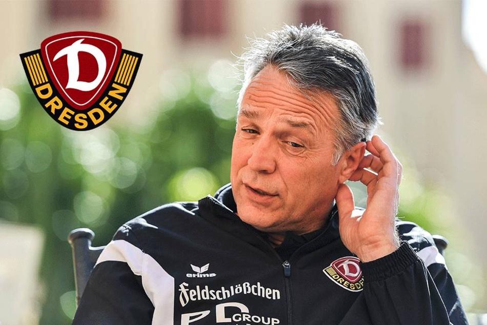 Trainer Uwe Neuhaus beim Fazit-Gespräch über das Trainingslager.