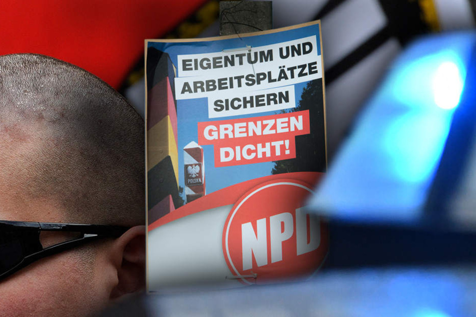 Hätten die Wahlkampfhelfer mal lieber vorher das Auto aufgeräumt, bevor sie die Polizei rufen. (Bildmontage)