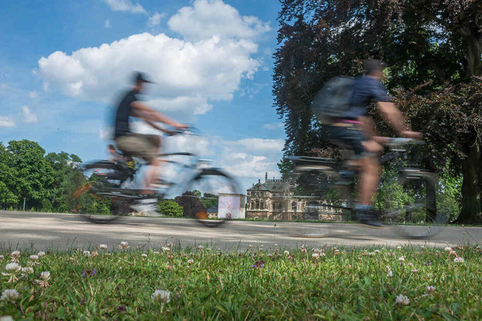 Ein 82-jähriger Radler verletzte sich im Großen Garten lebensgefährlich.