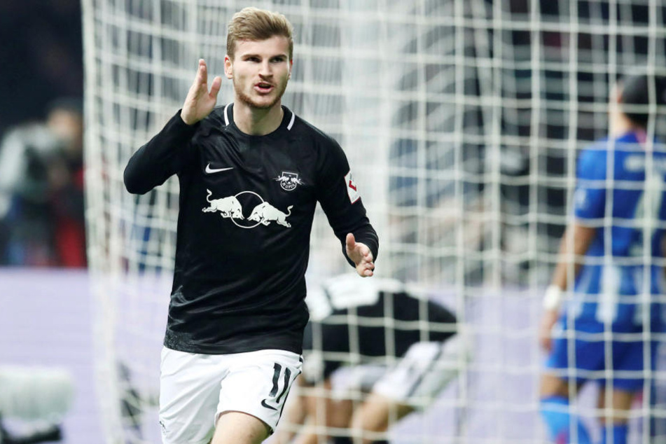 RB Leipzigs Timo Werner ist derzeit richtig gut drauf. Schon vier Doppelpacks konnte der 22-Jährige in dieser Saison schnüren.