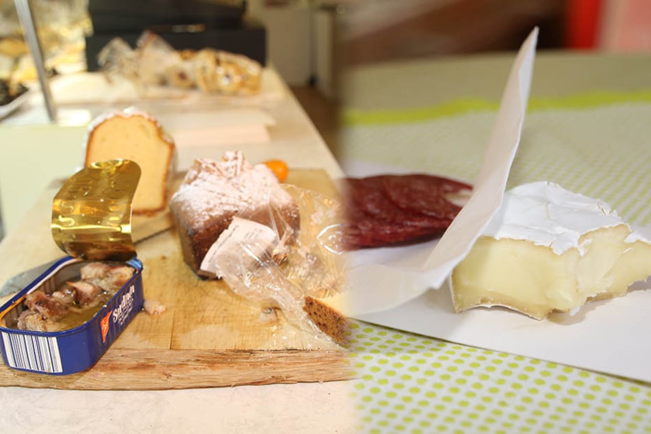 Sandkuchen, Ölsardinen, Wurst und Käse ließ sich der Einbrecher schmecken.