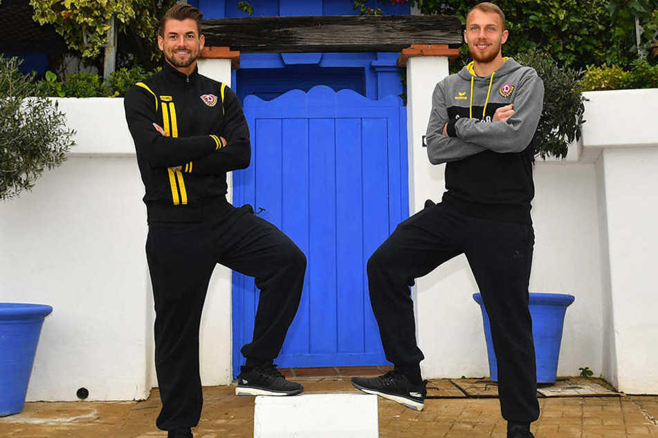 Auf dem Feld sind Patrick Wiegers und Marvin Schwäbe Kontrahenten. Dennoch gibt es keinen Streit zwischen den Torhütern.