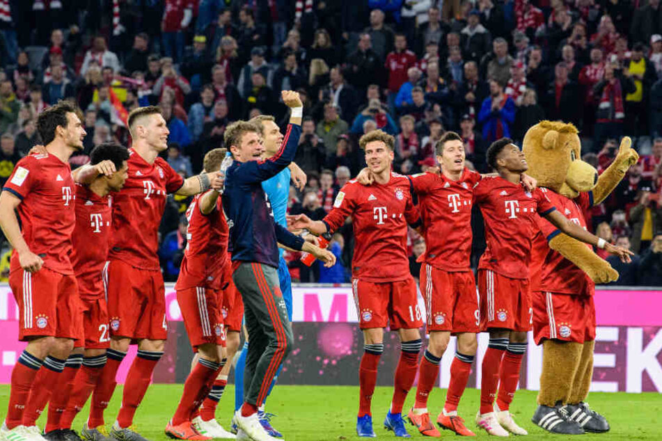Der FC Bayern hatte nach dem dominanten Sieg gegen Borussia Dortmund allen Grund zu feiern.