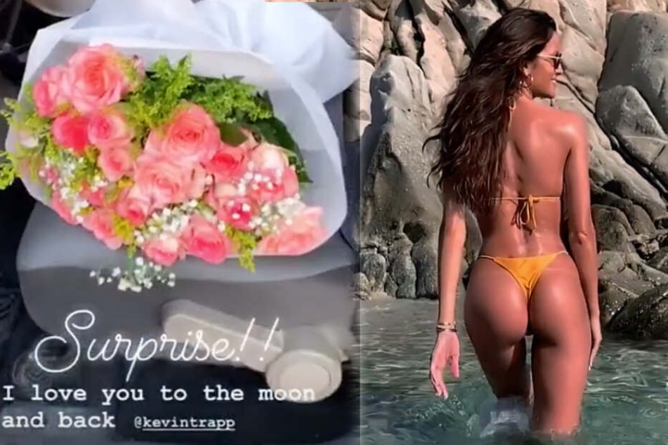 Die Montage zeigt zwei Screenshots aus dem Instagram-Profil von Izabel Goulart.
