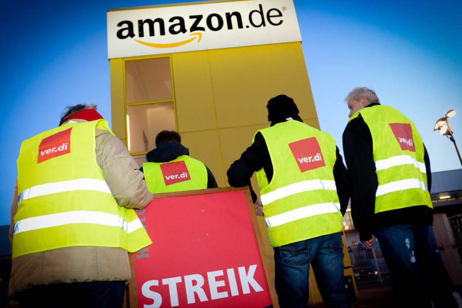 Erneut haben in Leipzig Amazon-Mitarbeiter ihre Arbeit niedergelegt.