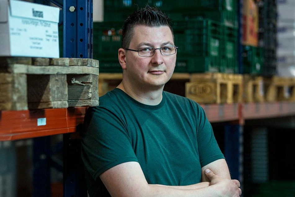 Andreas Schönherr (40), ist Vorsitzender der gemeinnützigen Dresdner Tafel.