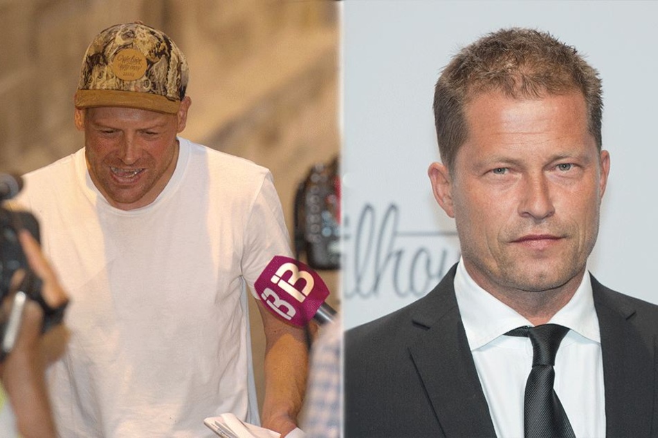 Jan Ullrich (44, l) und Til Schweiger (54).