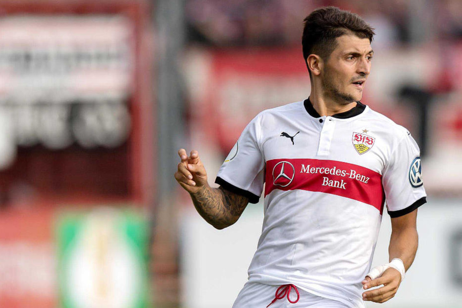 Damals noch im Dress des VfB Stuttgart, heute für Fortuna Düsseldorf auf dem Rasen: Matthias Zimmermann (26).