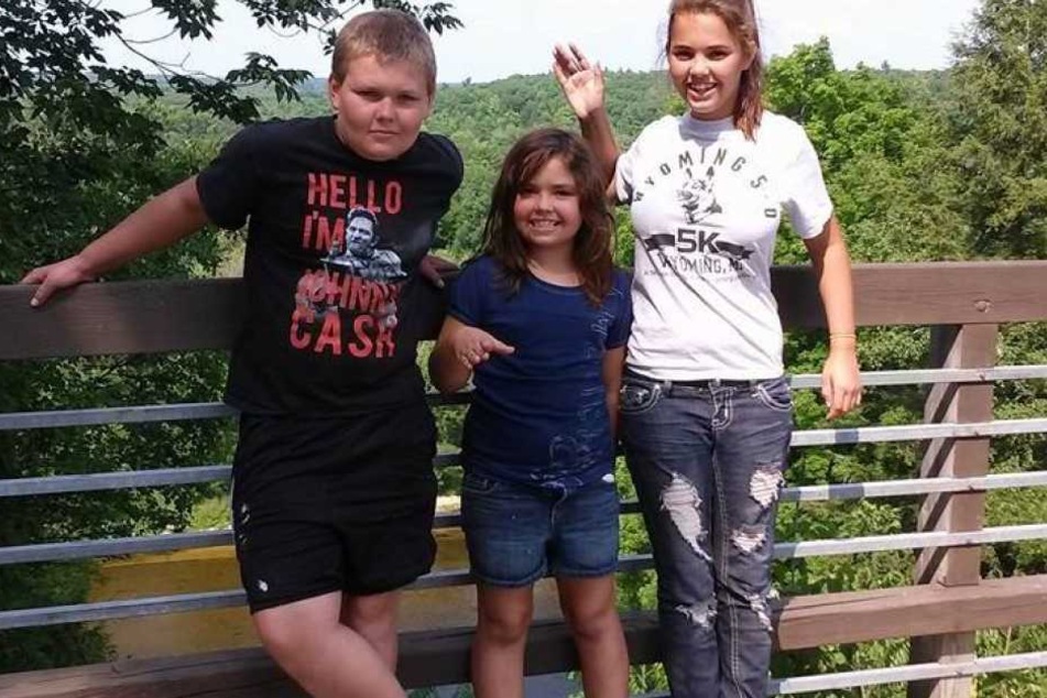 Tracys Kinder in früheren Jahren. Sie hinterlässt einen Sohn und zwei Töchter.