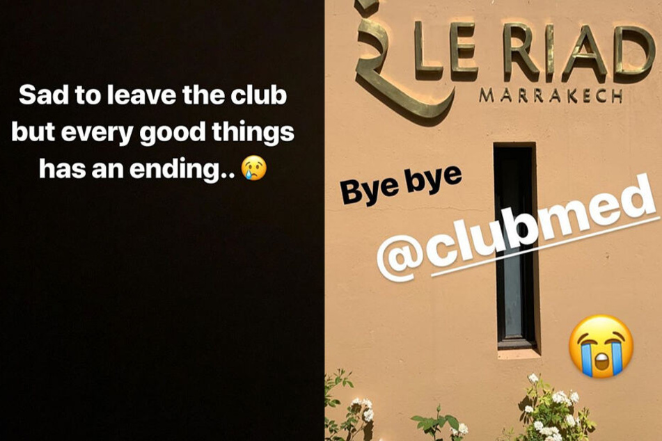 Die Montage zeigt zwei Screenshots aus den Instagram-Storys von Sebastién Haller.