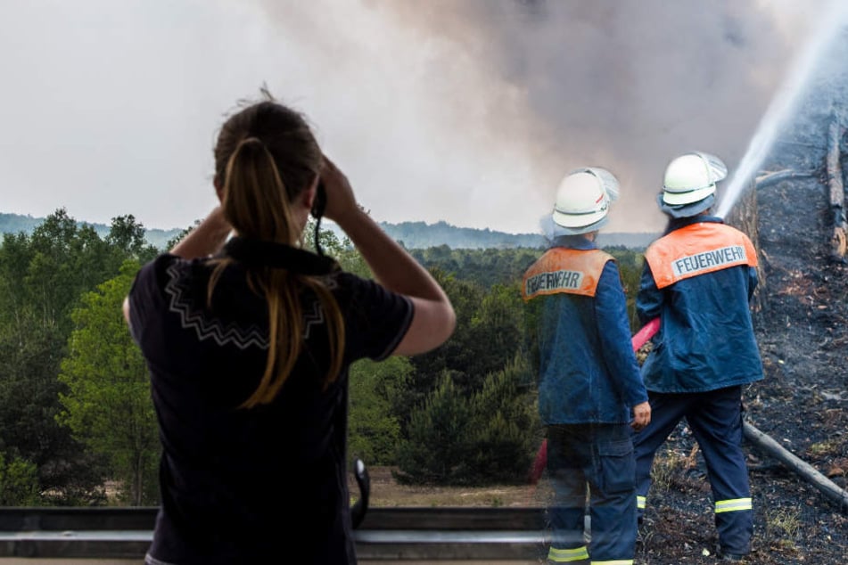 Die Feuerwehr ist ständiger Alarmbereitschaft. (Bildmontage)