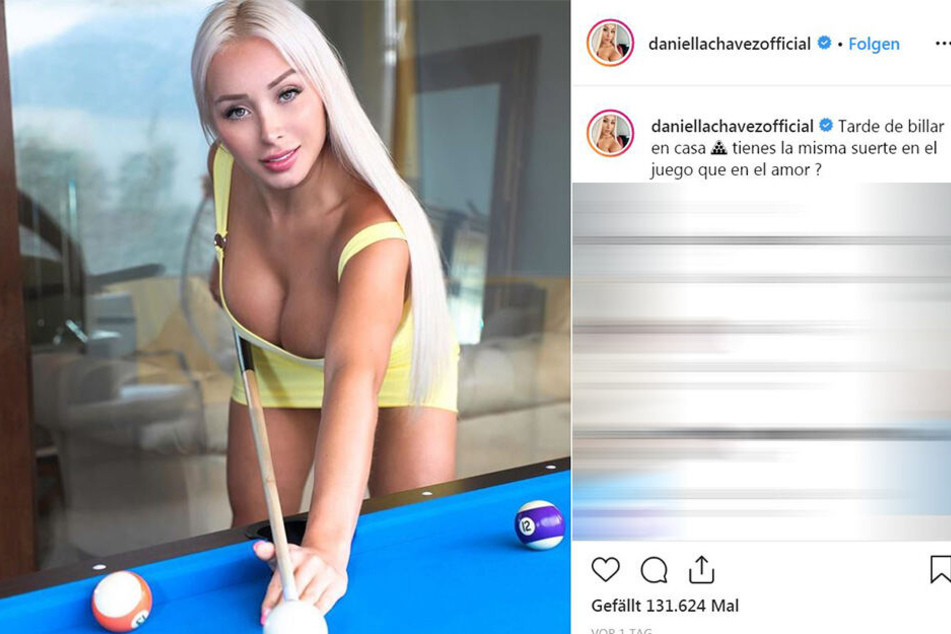 Manch ein Mann dürfte von dieser Billard-Lehrerin träumen...