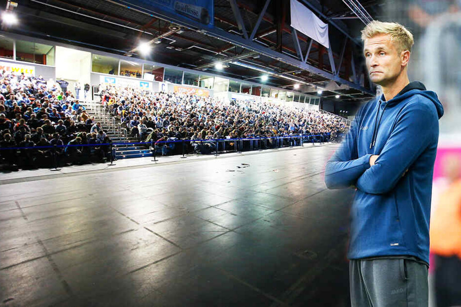 In der wieder gutgefüllten Messehalle könnte sich heute Abend die Zukunft des Chemnitzer FC mit entscheiden. CFC-Trainer David Bergner und seine Mannschaft werden bei der Mitgliederversammlung fehlen.