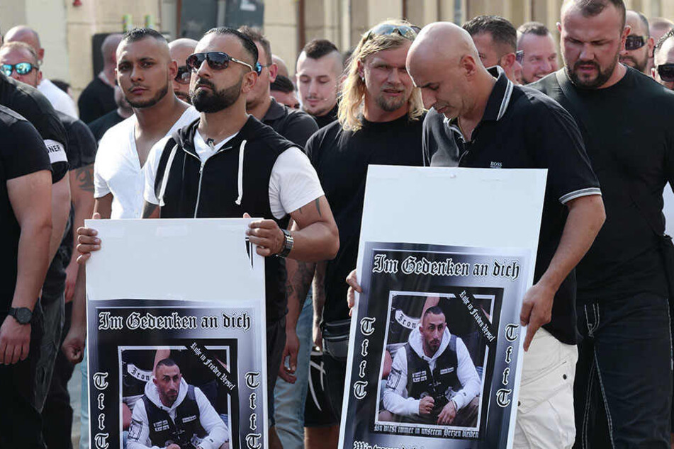 Die Rocker gedachten am Samstag ihrem erschossenen Mitglied Veysel A. (27).
