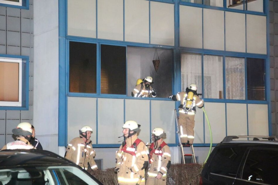 In Hohenschönhausen brannte eine Erdgeschoss-Wohnung.