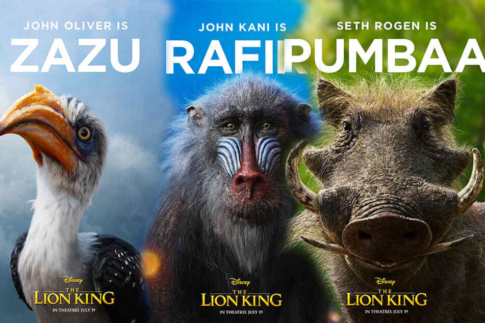Zazu, Rafiki und Pumbaa werden vermutlich auch wieder eine wichtige Rolle spielen. (Bildmontage)