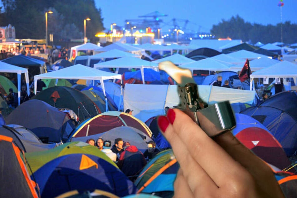 Festivalbesucher erwischten eine Frau dabei, wie sie mehrere Zelte auf dem Ferropolis-Gelände anzündete. (Symbolbild)