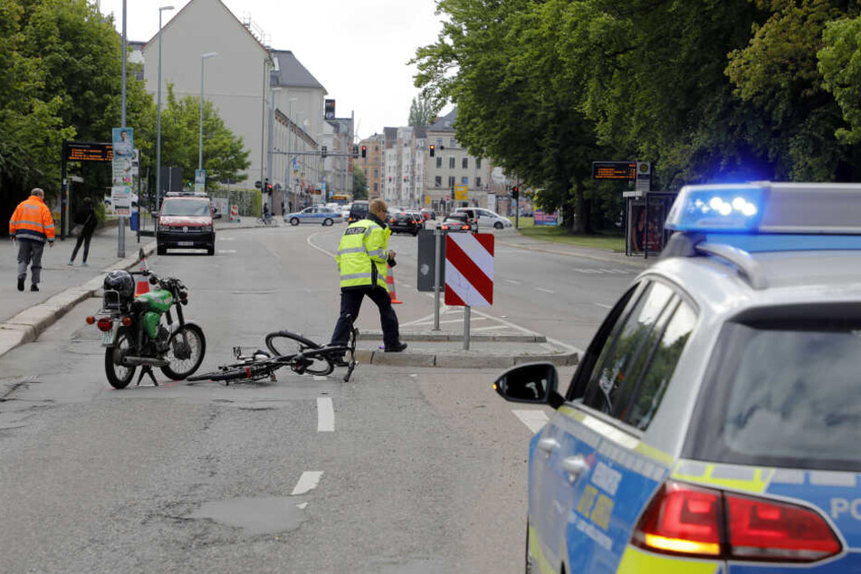Die Hartmannstraße musste stadteinwärts gesperrt werden.