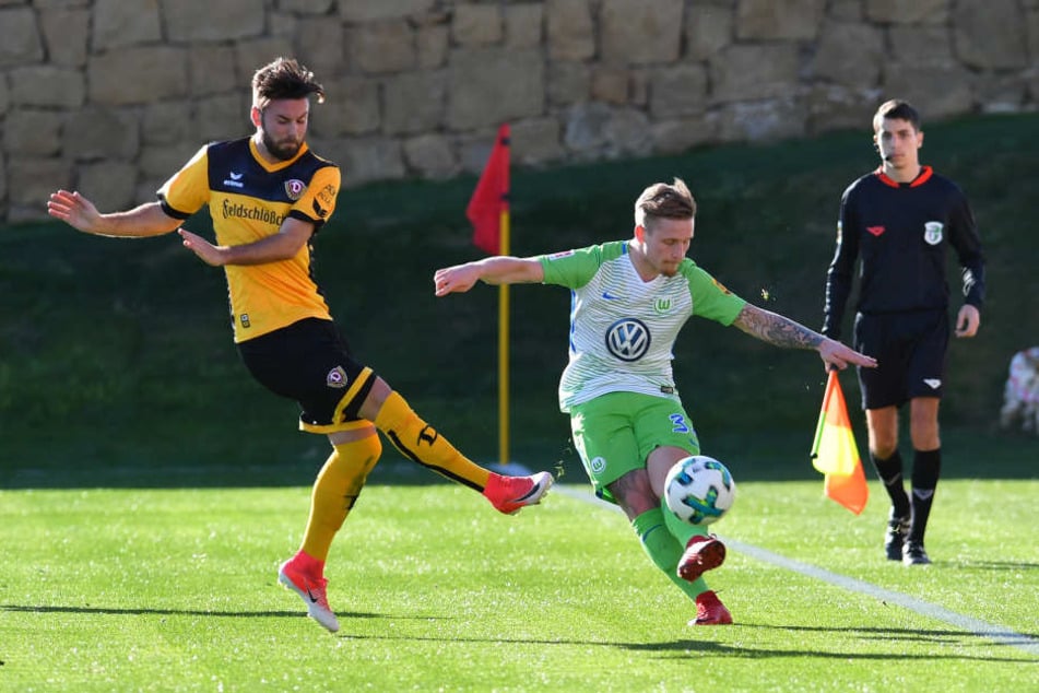 Stefaniak im Testspiel in Marbella (rechts) gegen seinen alten Kollegen Niklas Kreuzer.